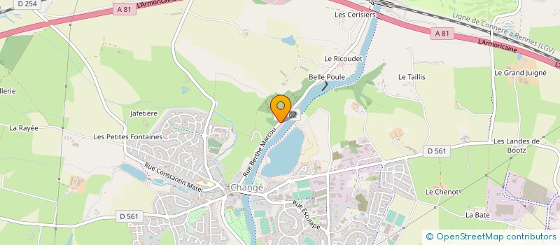 localisation de l'entreprise MADAME GIRE BESSAULT à CHANGE