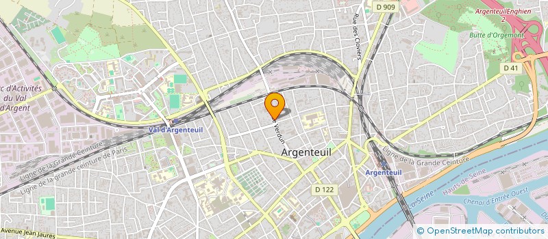 localisation de l'entreprise MADAME GISELA DA CUNHA  ARGENTEUIL