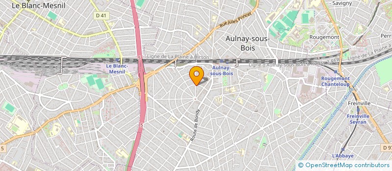 localisation de l'entreprise MADAME GISELA FORNASSERO à AULNAY-SOUS-BOIS