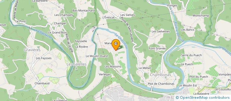 localisation de l'entreprise MADAME GISELA MENESES ALVAREZ à CHAMBONAS