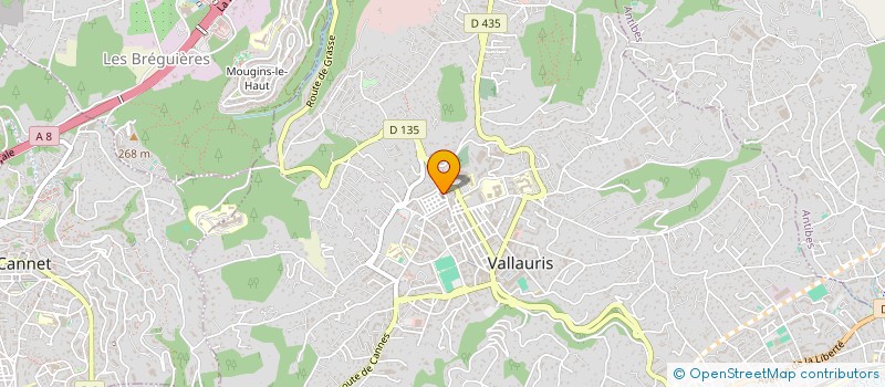 localisation de l'entreprise MADAME GISELA SOUSA FURTADO à VALLAURIS