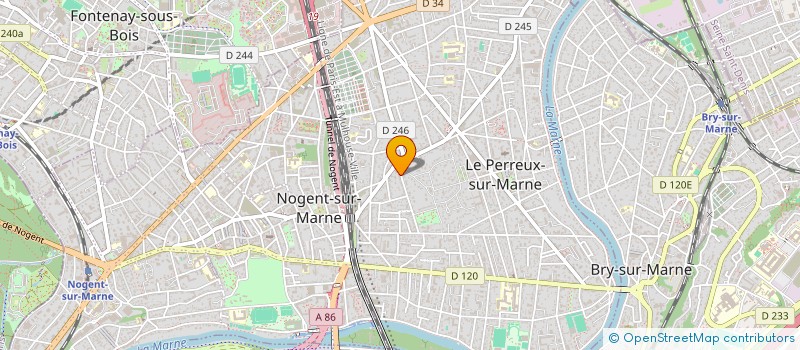 localisation de l'entreprise MADAME GISELAINE PERERA  LE PERREUX-SUR-MARNE