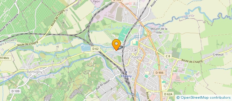 localisation de l'entreprise MADAME GISELE ALIX  CHAGNY