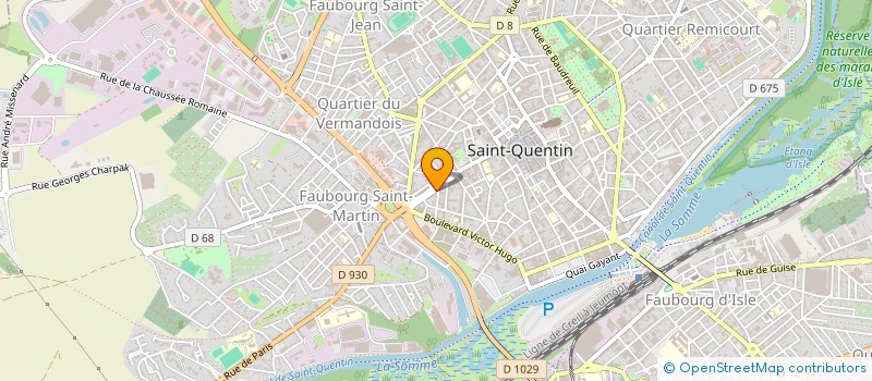 localisation de l'entreprise MADAME GISELE ARDUIN à SAINT-QUENTIN