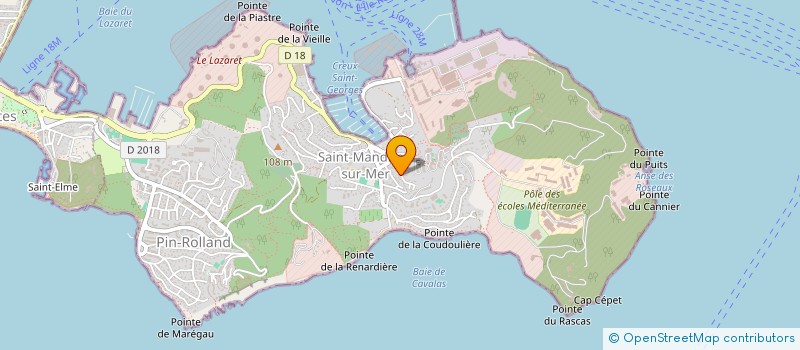 localisation de l'entreprise MADAME GISELE ARGENSSE  SAINT-MANDRIER-SUR-MER