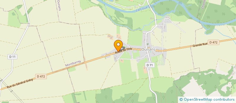 localisation de l'entreprise MADAME GISELE ARNAUD  OUNANS