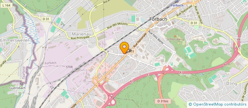 localisation de l'entreprise MADAME GISELE ARNU à FORBACH