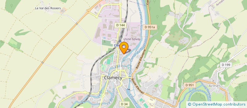 localisation de l'entreprise MADAME GISELE AUDENAERT à CLAMECY