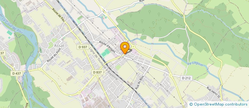 localisation de l'entreprise MADAME GISELE AURRAN  BORDES