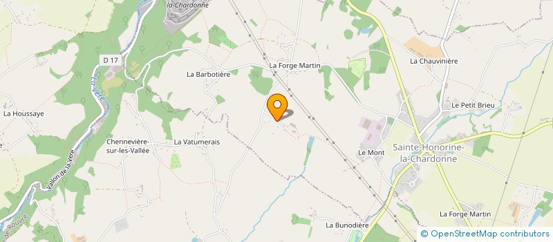 localisation de l'entreprise MADAME GISELE BAERT à SAINTE-HONORINE-LA-CHARDONNE