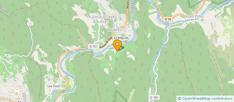 localisation de l'entreprise MADAME GISELE BAGNOL  AUBRES