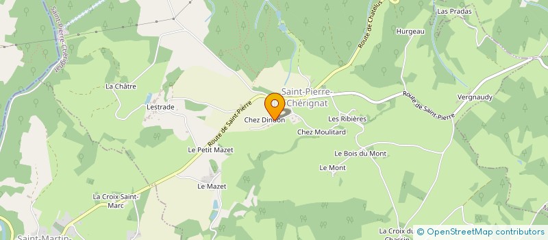 localisation de l'entreprise MADAME GISELE BARLET à CHATELUS-LE-MARCHEIX