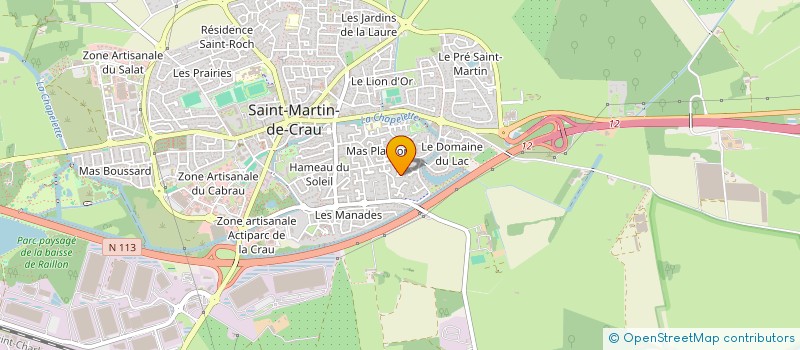 localisation de l'entreprise MADAME GISELE BAZET à SAINT-MARTIN-DE-CRAU