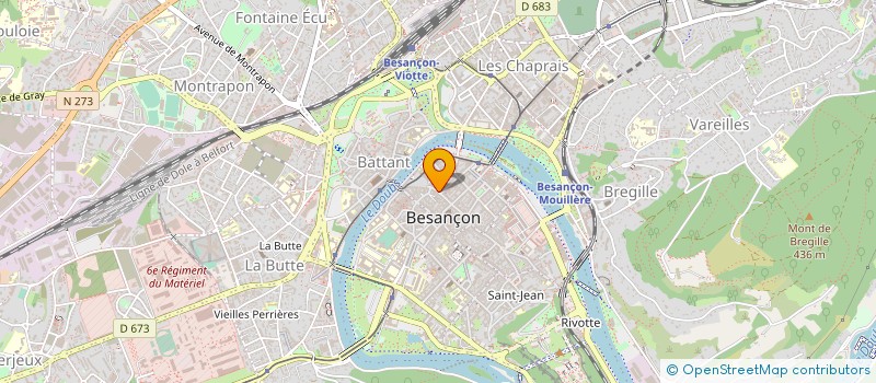 localisation de l'entreprise MADAME GISELE BEDEAUX à BESANCON