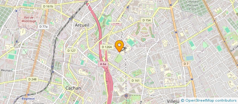 localisation de l'entreprise MADAME GISELE BELLIOT  ARCUEIL