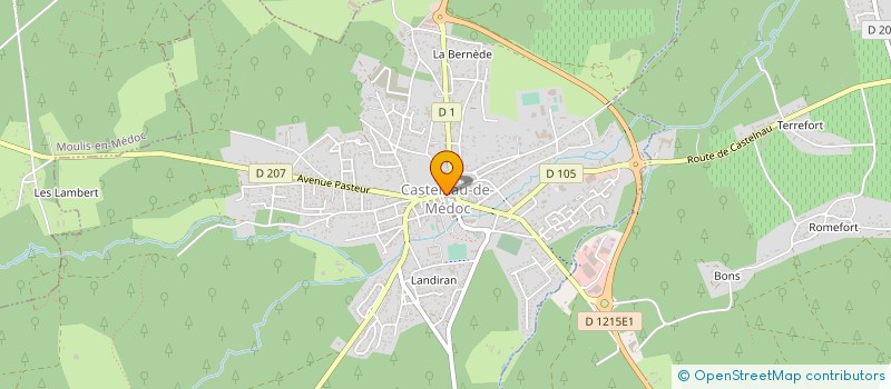 localisation de l'entreprise MADAME GISELE BERTIN  CASTELNAU-DE-MEDOC