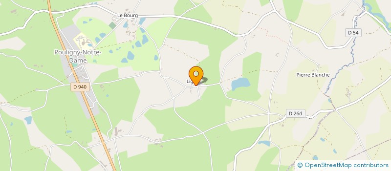 localisation de l'entreprise MADAME GISELE BERTIN à POULIGNY-NOTRE-DAME