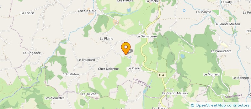 localisation de l'entreprise MADAME GISELE BLANC  LONGESSAIGNE