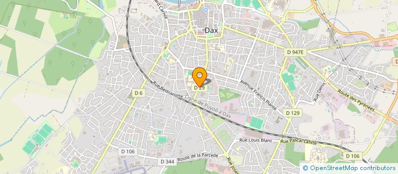 localisation de l'entreprise MADAME GISELE BLANCHE MORTIER à DAX