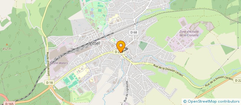 localisation de l'entreprise MADAME GISELE BONNEVILLE  VITTEL