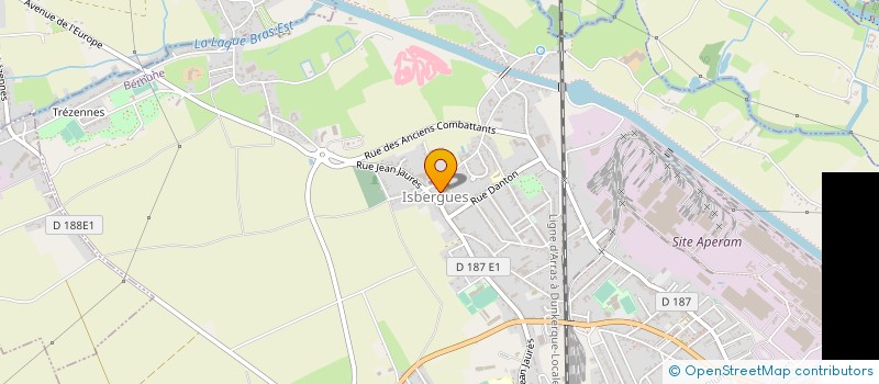 localisation de l'entreprise MADAME GISELE BOURY  ISBERGUES