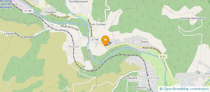 localisation de l'entreprise MADAME GISELE BREDY  BESSEGES