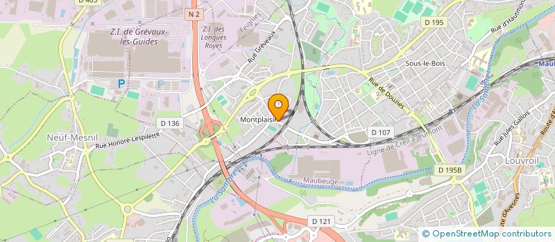 localisation de l'entreprise MADAME GISELE BRIASTRE  MAUBEUGE