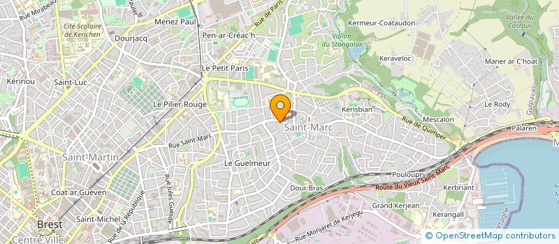 localisation de l'entreprise MADAME GISELE BUARD  BREST