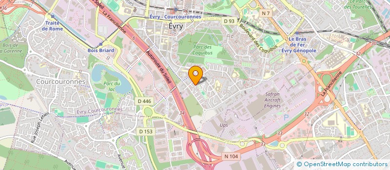 localisation de l'entreprise MADAME GISELE CARNIS  EVRY-COURCOURONNES