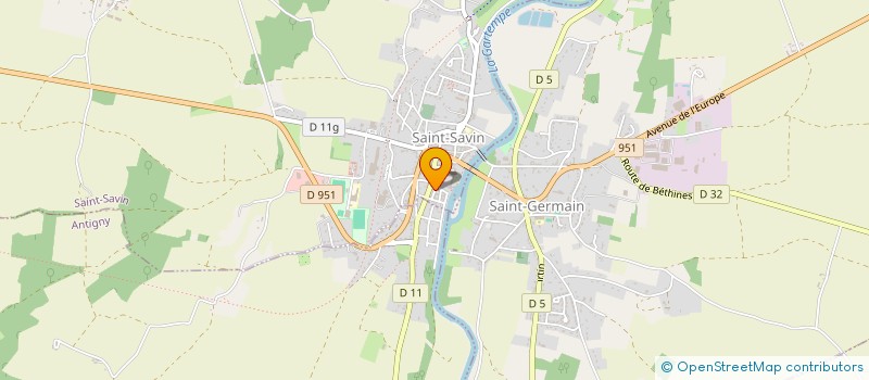 localisation de l'entreprise MADAME GISELE CATENOT  SAINT-SAVIN