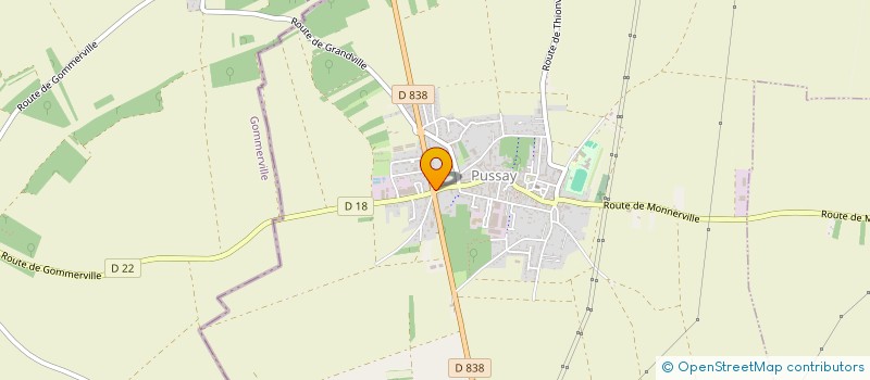 localisation de l'entreprise MADAME GISELE CAVILLON  PUSSAY