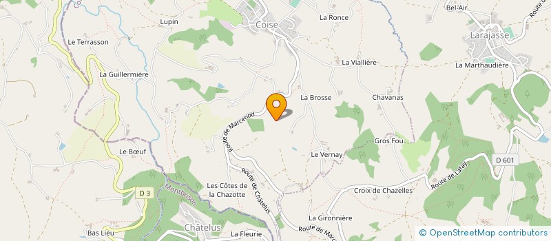 localisation de l'entreprise MADAME GISELE CHAMBE  LARAJASSE