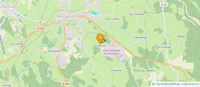 localisation de l'entreprise MADAME GISELE CHAPUIS à MONTREGARD
