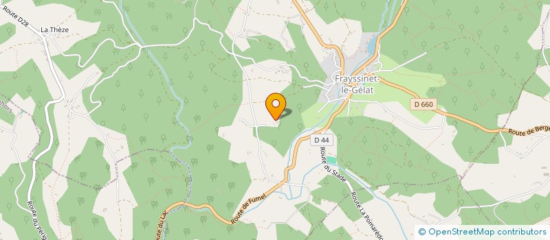 localisation de l'entreprise MADAME GISELE CHAUD  MARMINIAC