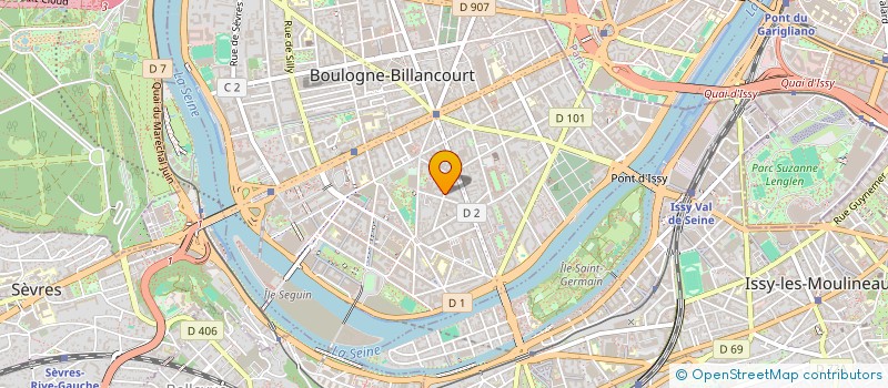 localisation de l'entreprise MADAME GISELE CHERON à BOULOGNE-BILLANCOURT