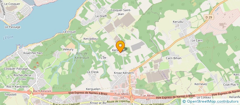 localisation de l'entreprise MADAME GISELE CLOAREC  PLOUGASTEL-DAOULAS