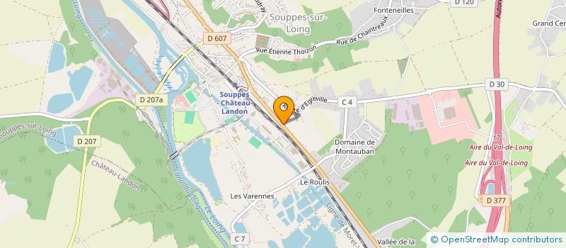 localisation de l'entreprise MADAME GISELE COQUELET  SOUPPES-SUR-LOING