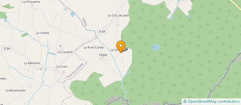 localisation de l'entreprise MADAME GISELE COUVREUX à TEILLAY