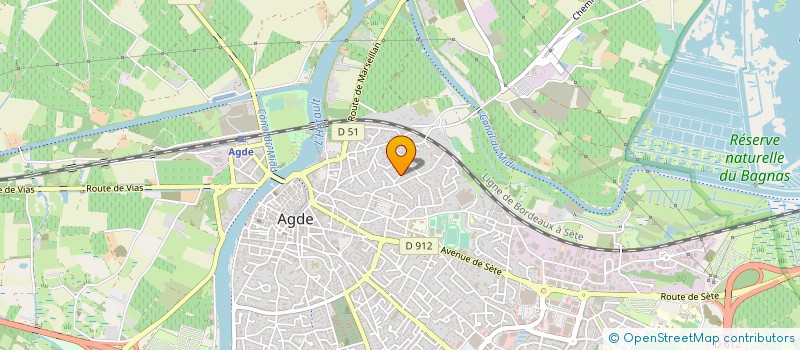 localisation de l'entreprise MADAME GISELE CRASSOUS  AGDE