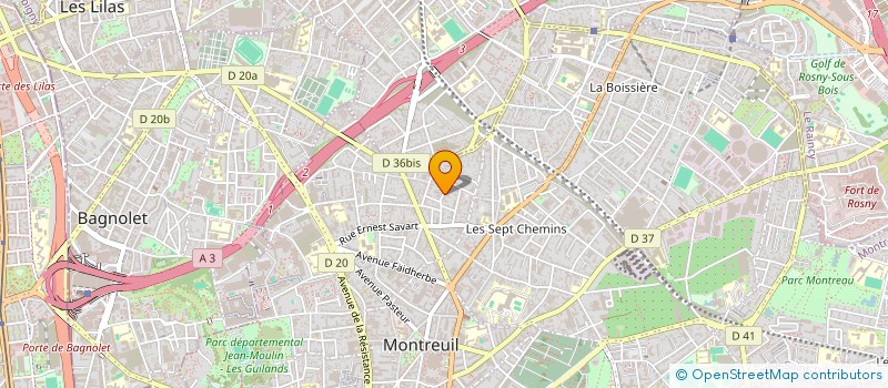 localisation de l'entreprise MADAME GISELE DAMBEL à MONTREUIL