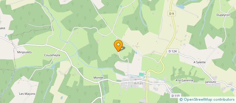 localisation de l'entreprise MADAME GISELE DARCOS  AILLAS