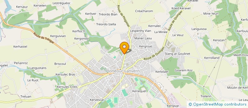 localisation de l'entreprise MADAME GISELE DAVID  PLONEOUR-LANVERN