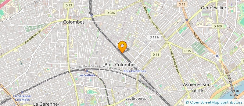 localisation de l'entreprise MADAME GISELE DE MONCEAU à BOIS-COLOMBES