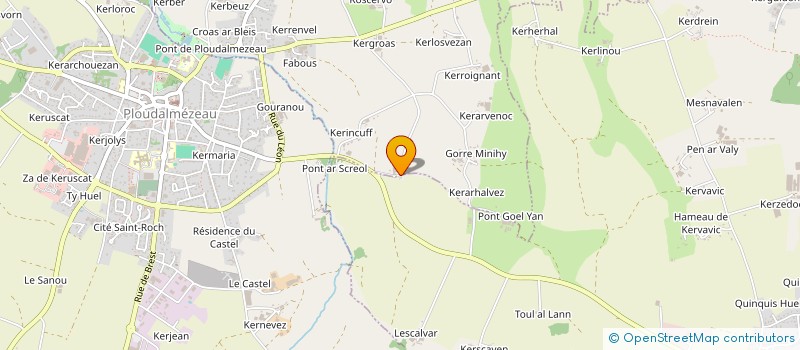 localisation de l'entreprise MADAME GISELE DEFONTAINE  PLOUGUIN