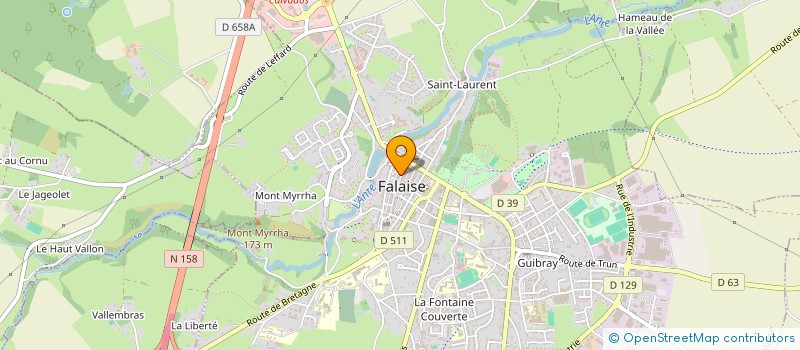 localisation de l'entreprise MADAME GISELE DELAUNAY  FALAISE