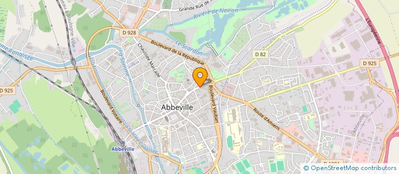 localisation de l'entreprise MADAME GISELE DELCOURT à ABBEVILLE