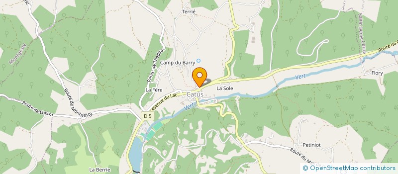 localisation de l'entreprise MADAME GISELE DELFOUR  CATUS