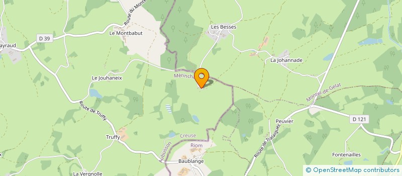localisation de l'entreprise MADAME GISELE DENEUVILLE à MERINCHAL