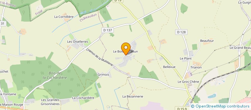 localisation de l'entreprise MADAME GISELE DESCHARREAUX à BROU