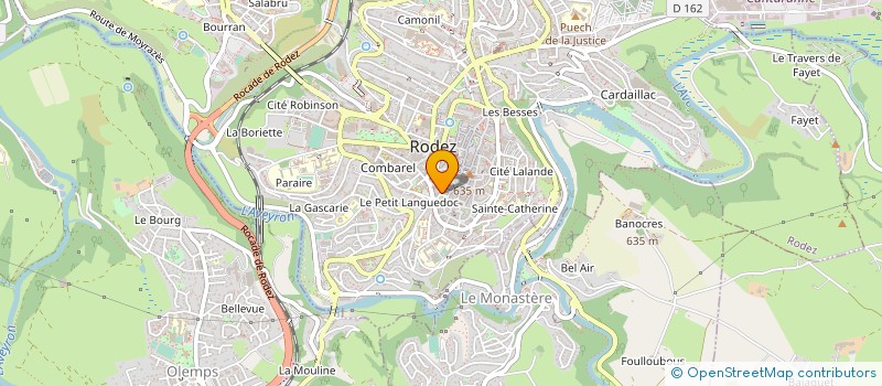 localisation de l'entreprise MADAME GISELE DOUBA à RODEZ